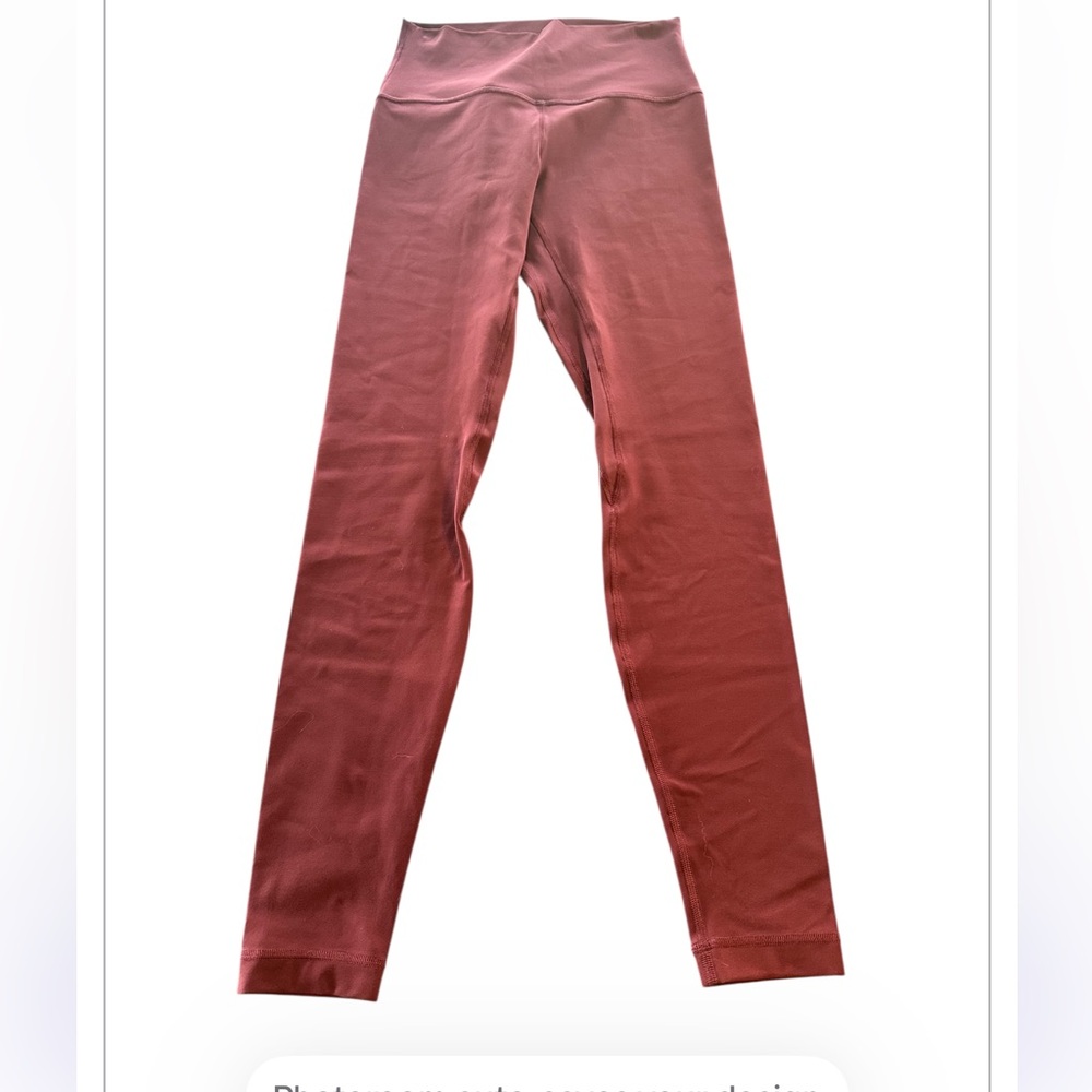 Lululemon Athletica Red Merlot Align High-Rise Pants Size 6 NWT 28” - Picture 8 of 12